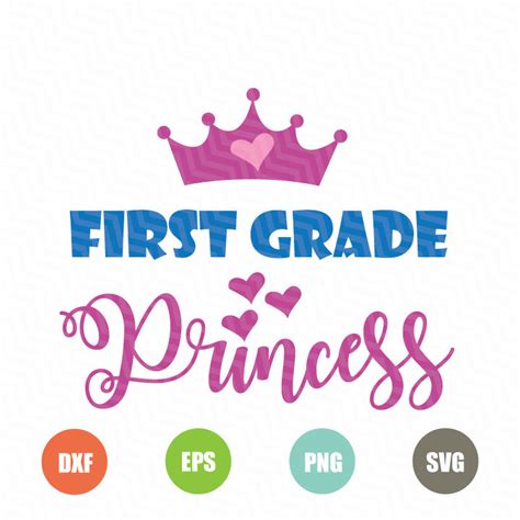 Download Free First Grade Princess SVG File Commercial Use Free PSD Mockups