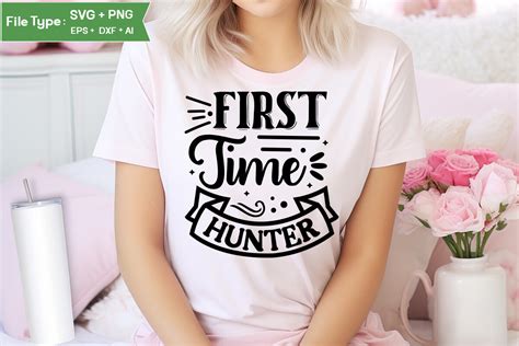 Download Free First Time Hunter SVG For Silhouette