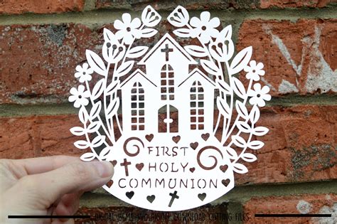 Download Free First holy communion Paper Cut SVG / DXF / EPS Files DXF Files