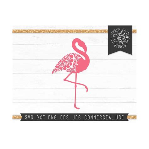 Download Free Flamingo Mandala Clipart Files DXF Files