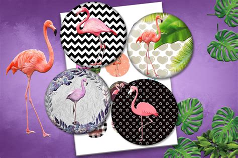 Download Free Flamingo Printable, Flamingo Digital Collage Sheets For Crafts