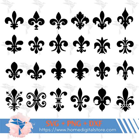 Download Free Fleur De Lis Monogram SVG, PNG, DXF Digital Files Include Files
