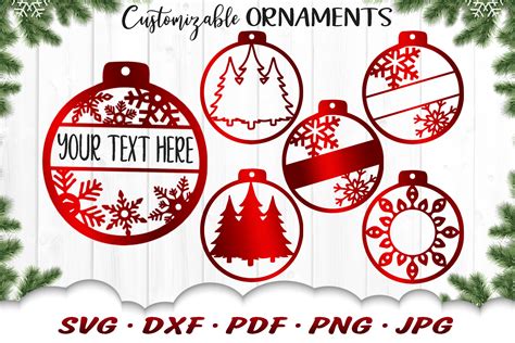 Download Free Floating Ornament Cut Files - SVG-DXF-EPS-PNG Files