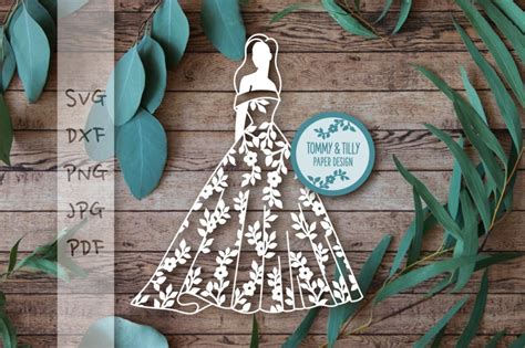 Download Free Floral Bride 3 SVG DXF PNG PDF JPG for Cricut Machine