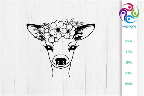 Download Free Floral Deer Svg File Images