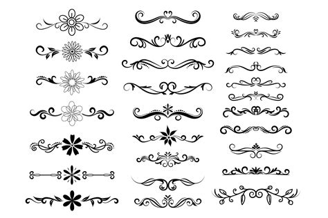 Download Free Floral Dividers Vector Pack For Crafts