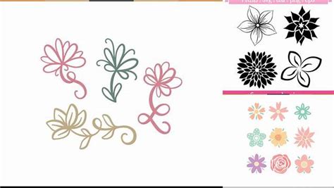 Download Free Floral Elements SVG Cut Files
