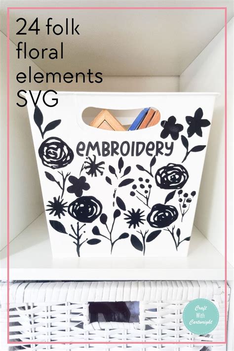 Download Free Floral Elements SVG For Crafts