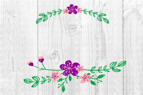 Download Free Floral Name Frame SVG/DXF/EPS/PNG/JPG/PDF Files