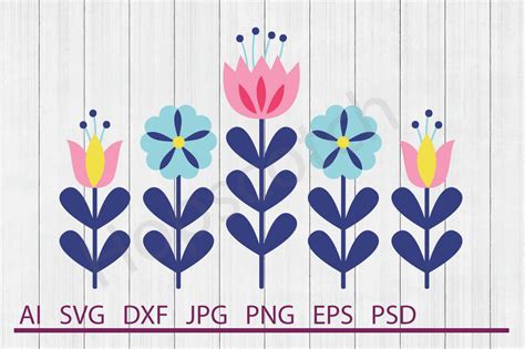 Download Free Flower SVG, Flower DXF, Cuttable File For Crafts