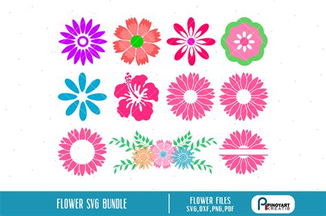 Download Free Flower SVG, Flower DXF, Cuttable File For Cricut