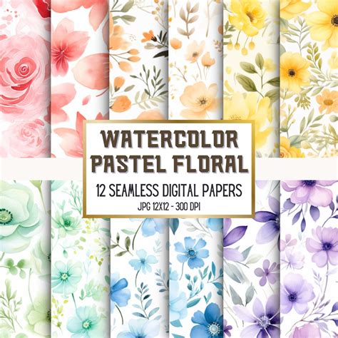 Download Free Flowers Digital Paper Commercial Use For Crafts