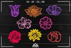 Download Free Flowers Pack Cuttable Svg Design DXF Files