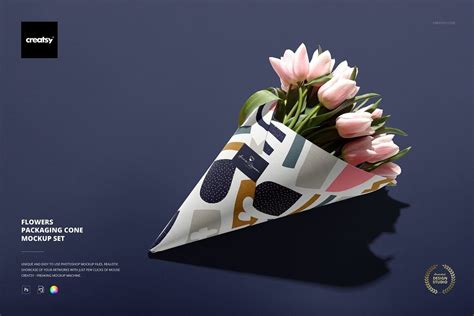 Download Free Flowers Packaging Mockup Set PSD Templates Generator