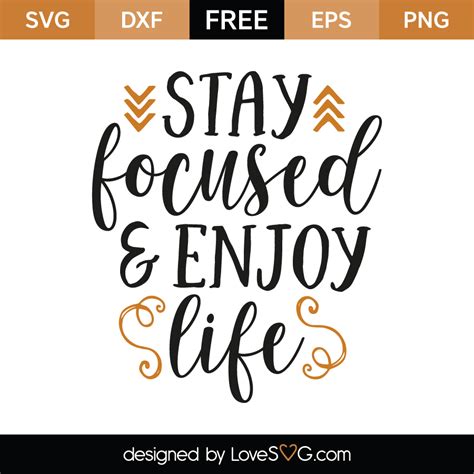 Download Free Focused SVG Cut Files