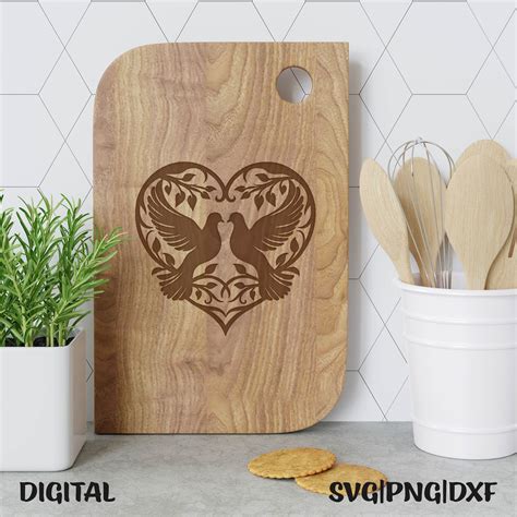 Download Free Folk Art Doves - SVG File, DXF File Commercial Use