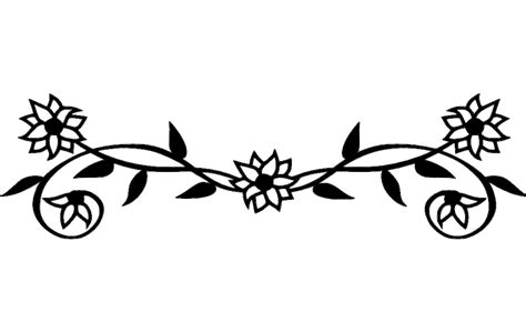 Download Free Folk Flower Pattern DXF Files