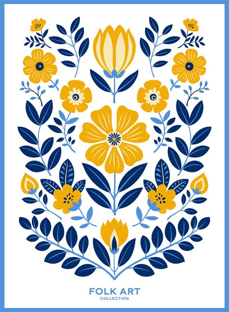 Download Free Folk Flower Pattern Files