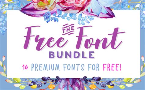 Free Font Bundles