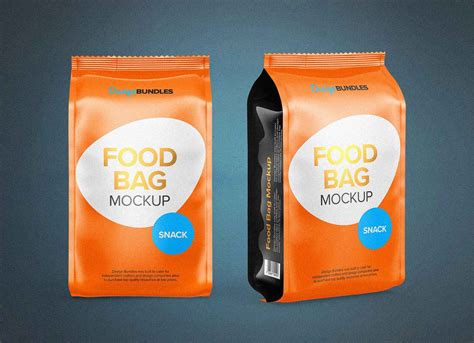 Download Free Food Bag Mockup - Front View PSD Generator
