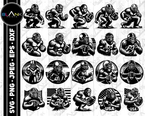 Download Free Football Bundle Commercial Use DXF Files