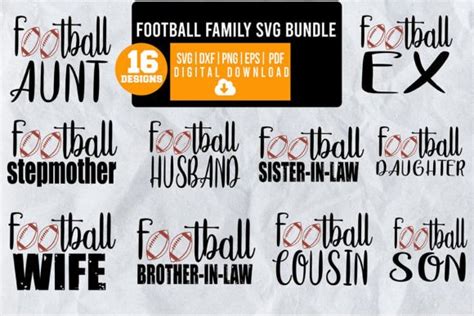 Download Free Football Bundle For Crafts