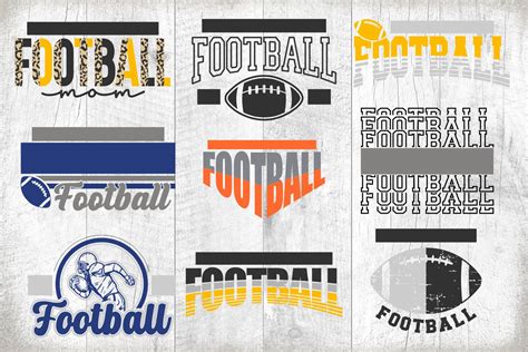 Download Free Football Bundle Silhouette DXF Files