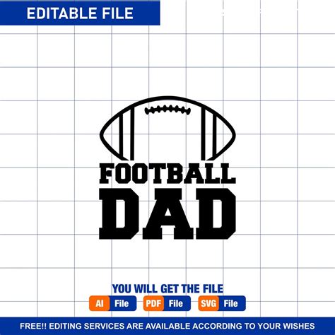 Download Free Football Dad Cut Files