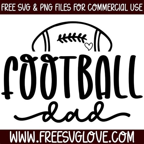 Download Free Football Dad for Cricut Machine