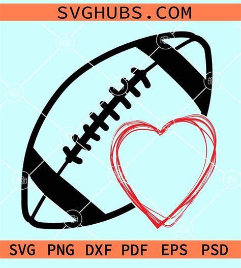 Download Free Football Love Files DXF Files