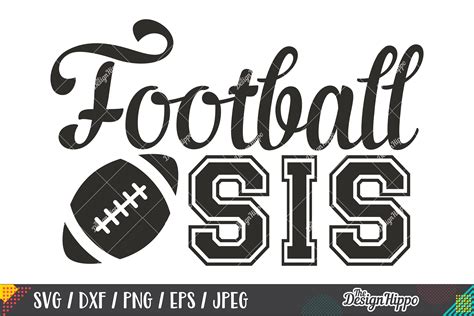 Download Free Football Sister SVG File Commercial Use DXF Files