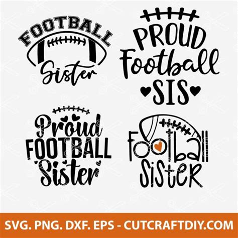 Download Free Football Sister SVG File Cut Images