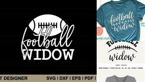 Download Free Football Widow SVG Files
