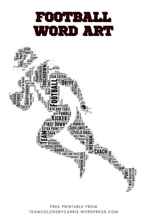 Download Free Football Wordart For Crafts