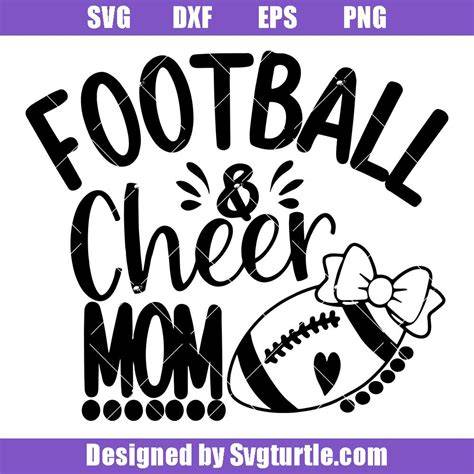 Download Free Football and Cheer Mom | SVG Cut File Files DXF Files
