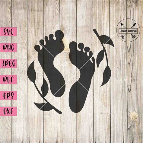 Download Free Footprint SVG, Footprint DXF, Cuttable File Files DXF Files