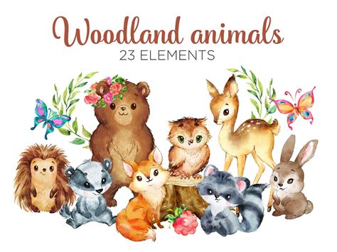 Discover the Beauty of Nature with Free Forest Animal Clip Art - Perfect for Your Next Project!
