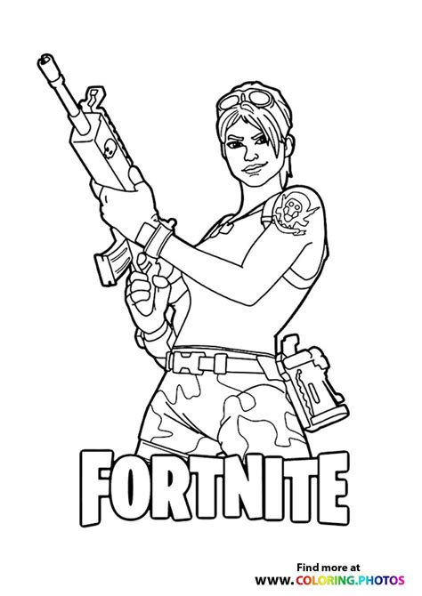 Free Fortnite Coloring Pages