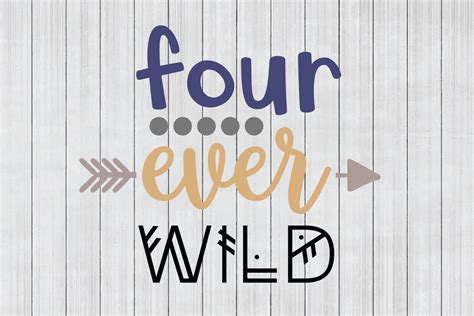 Download Free Four Ever Wild, Wild SVG, Tribal SVG, DXF File, Cuttable File Cricut SVG