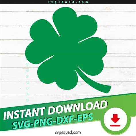 Download Free Four Leaf Clover Plants Svg Design Files DXF Files
