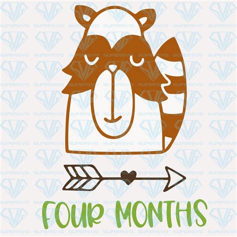 Download Free Four Months - SVG File, DXF File For Crafts