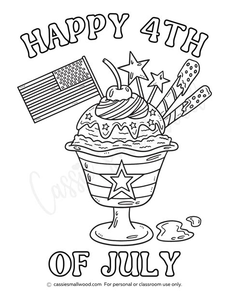 Free Fourth Of July Coloring Pages