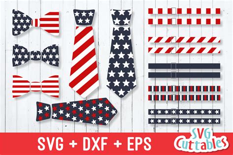 Download Free Fourth of July Ties DXF Files