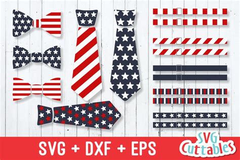 Download Free Fourth of July Ties Files For Crafts