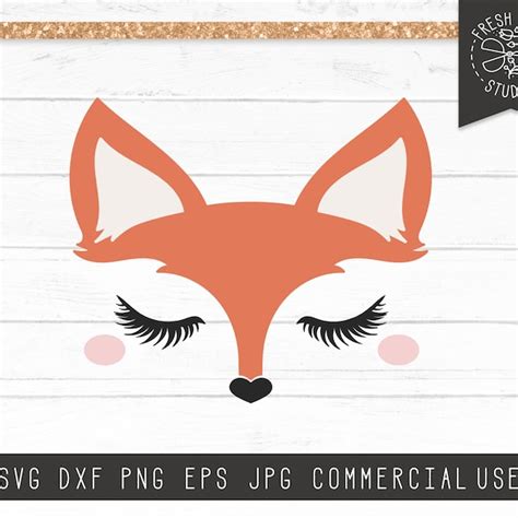 Download Free Fox Eyelashes Face Commercial Use DXF Files