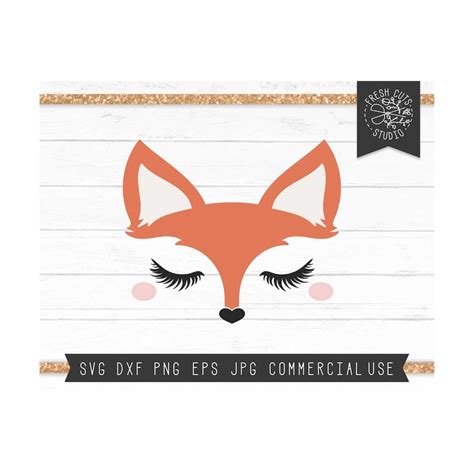 Download Free Fox Eyelashes Face Files For Crafts