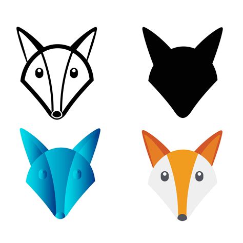 Download Free Fox Head Cut File Animals Vector Silhouette .SVG .DXF For Silhouette