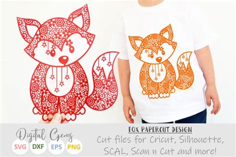 Download Free Fox Paper Cut SVG / DXF / EPS Files Commercial Use For Crafts