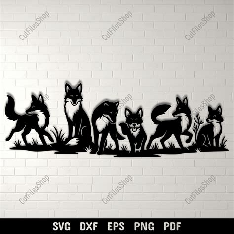 Download Free Fox SVG, Animal SVG, DXF File, Cuttable File Creativefabrica DXF Files