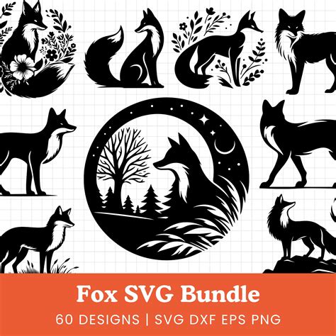 Download Free Fox SVG, Animal SVG, DXF File, Cuttable File Images
